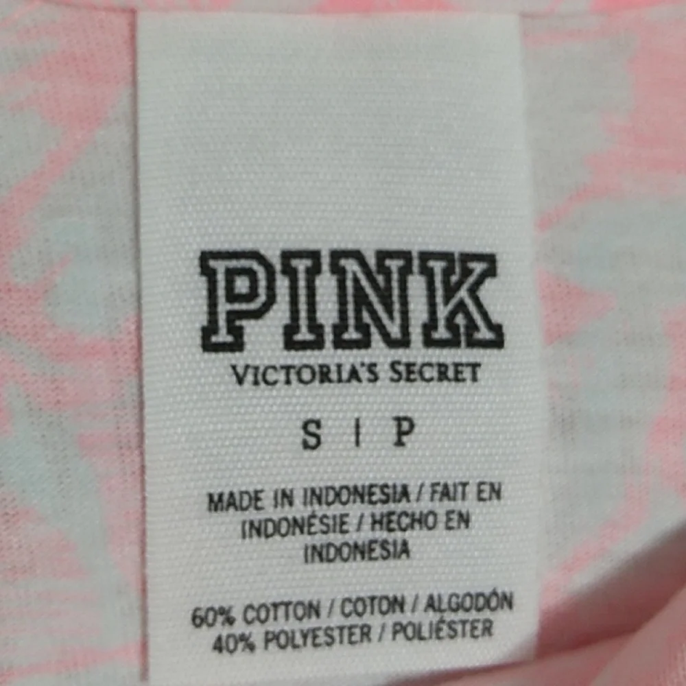 (X-63) SALE! NWT PINK Victoria's Secret 2013 Tank Sz.S Oversized - Picture 7 of 9